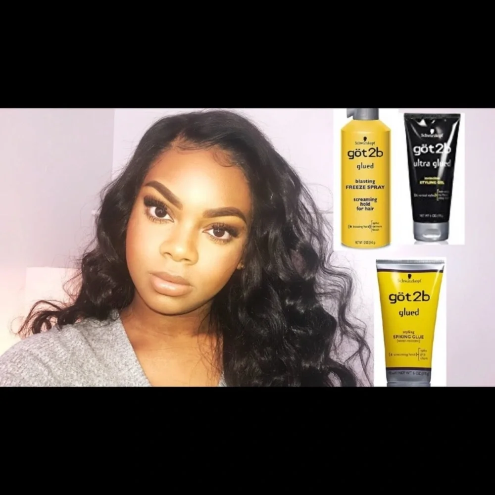- ✨3 PACK Got2B Glued Styling Spiking Hair Gel 2-6oz tubes + 1 Travel 1..2 oz